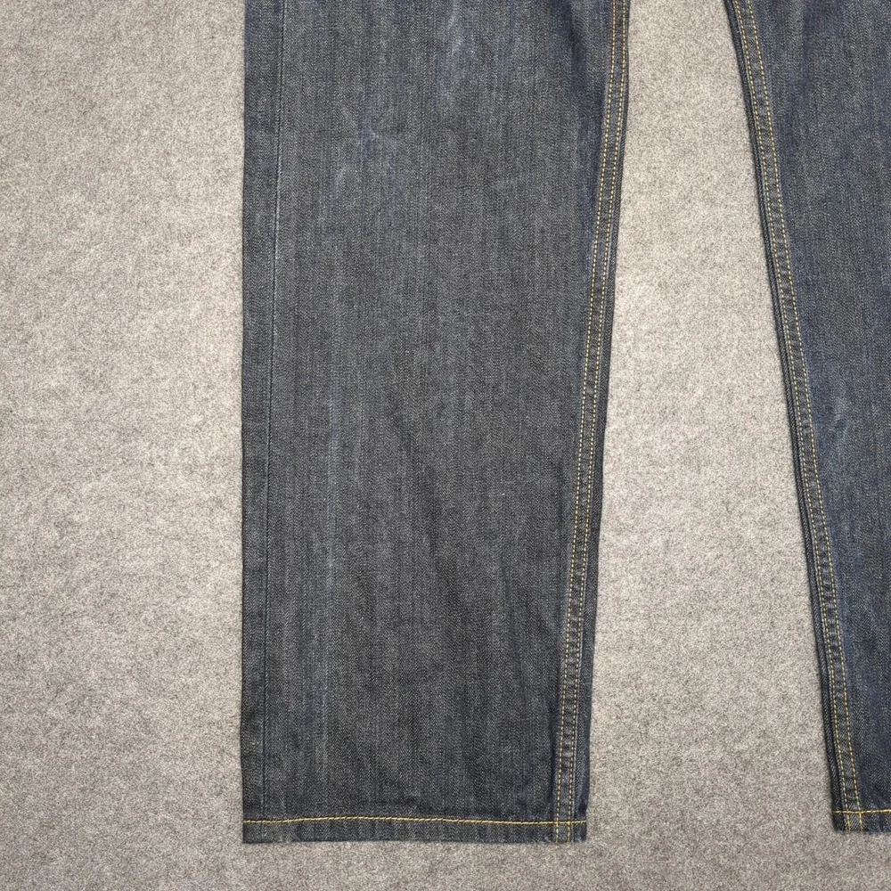 Levi‎ Strauss 505 W40 L32 Regular Fit Dark Wash Denim Jeans Mens